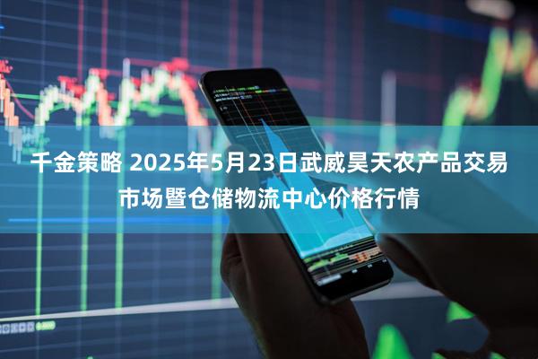 千金策略 2025年5月23日武威昊天农产品交易市场暨仓储物流中心价格行情